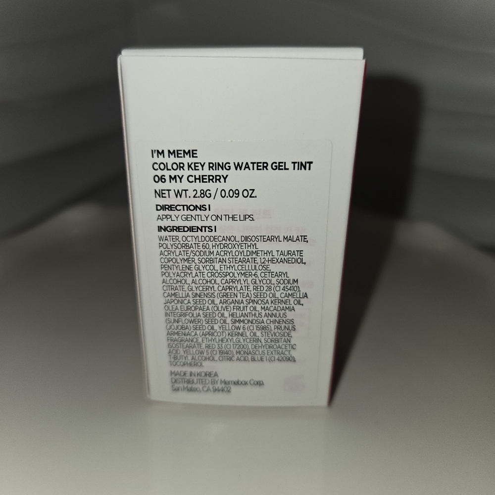 I'm Meme Color Key Ring Water Gel Tint - 06 My Cherry - Picture 3 of 9